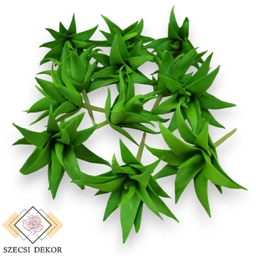 Mű mini aloe vera csomag gumi 12 db 10 cm - zöld mind