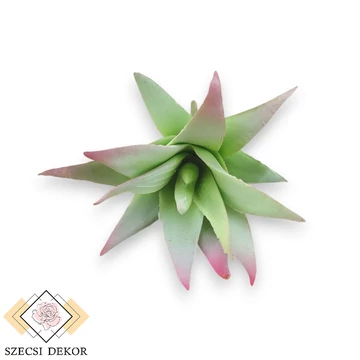 Mű mini aloe vera gumi 10 cm - világoszöld szemből