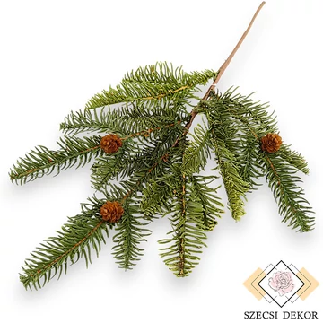 Mű kínai mamutfenyő ág gumi 46 cm - zöld szemből