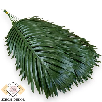 Mű kencia-pálma köteg 12 szál selyem 52 cm - sötétzöld szemből