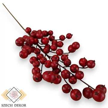 Mű berkenye ág hungarocell 61 cm - vörös szemből