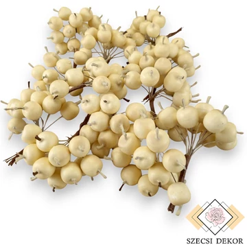 Mű alma csomag 12 db 8 cm - krém mind