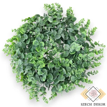 Mű zöld puszpáng koszorú kicsi 36 cm - hamvas szemből