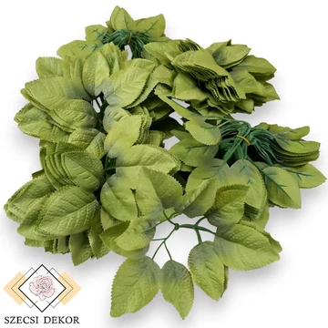 Mű rózsalevél csomag selyem 120 db - zöld összes