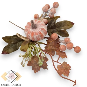 Mű őszi vegyes pikk tökkel 27 cm - narancs szemből