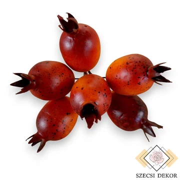Mű vadalma pikk nagy 6 db 14 cm - sötétnarancs szemből