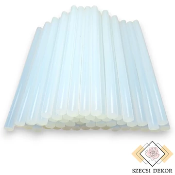 Ragasztópisztoly betét csomag 1 kg 20 cm - átlátszó ferde