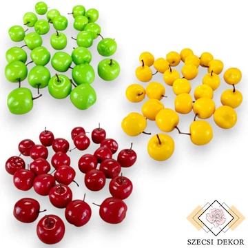 Mű alma csomag kicsi 25 db hungarocell 3 cm összes