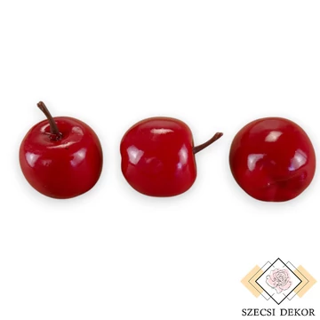 Mű alma kicsi hungarocell 3 cm - vörös szemből
