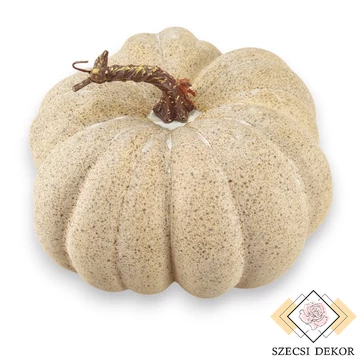 Mű cucurbita maxima bevonatos 23 cm - krém álló