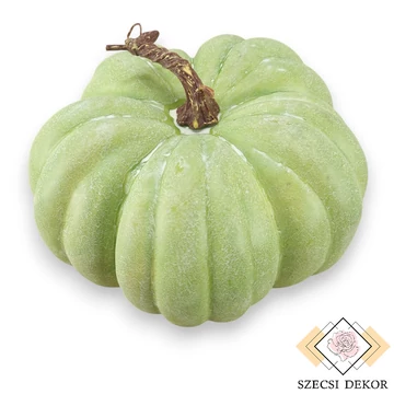 Mű cucurbita maxima bevonatos 23 cm - almazöld álló
