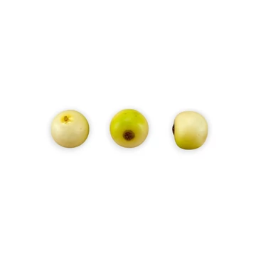 Mű bogyó csomag 200 db hungarocell 1,5 cm - krém-zöld darab