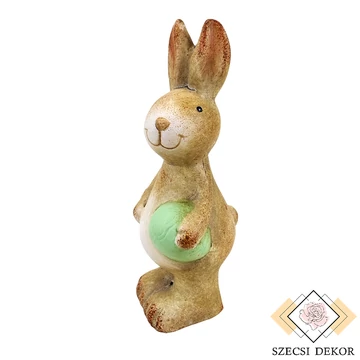 Állú nyúl figura tojással - Barna alló