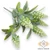 Mű zöld senega polygala csokor 5 szál 30 cm - törtfehér szemből