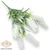 Mű zöld bugás veronika csokor 7 szál 34 cm - fehér szemből