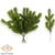 Mű zöld közönséges luc köteg 12 szál 28 cm - zöld szemből