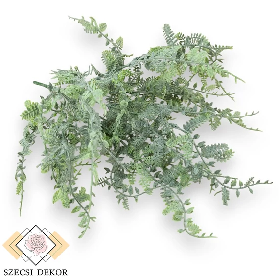 Mű zöld tribulus arabicus csokor 6 szál 37 cm - hamvas szemből