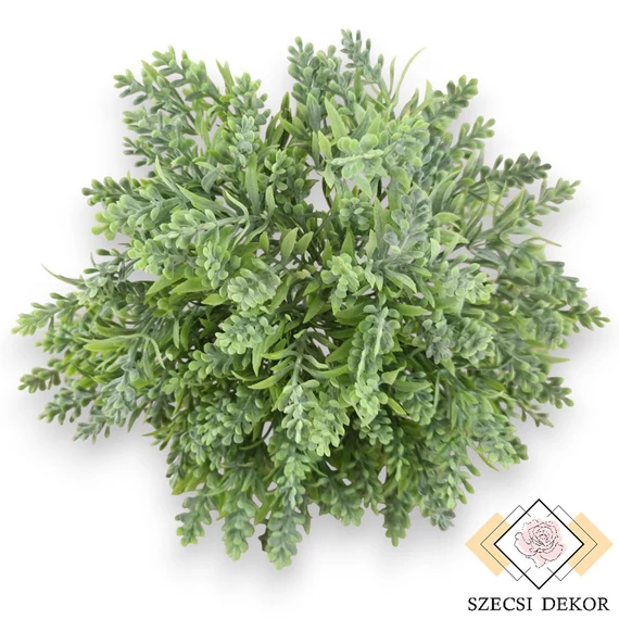 Mű zöld gyopáros üröm köteg 7 szál 24 cm - hamvas szemből