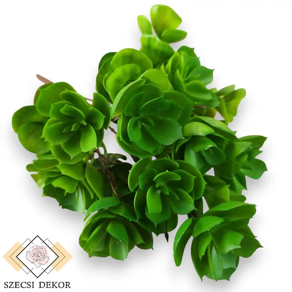 Mű zöld sedum tarnatum csokor 5 szál 31 cm - zöld szemből