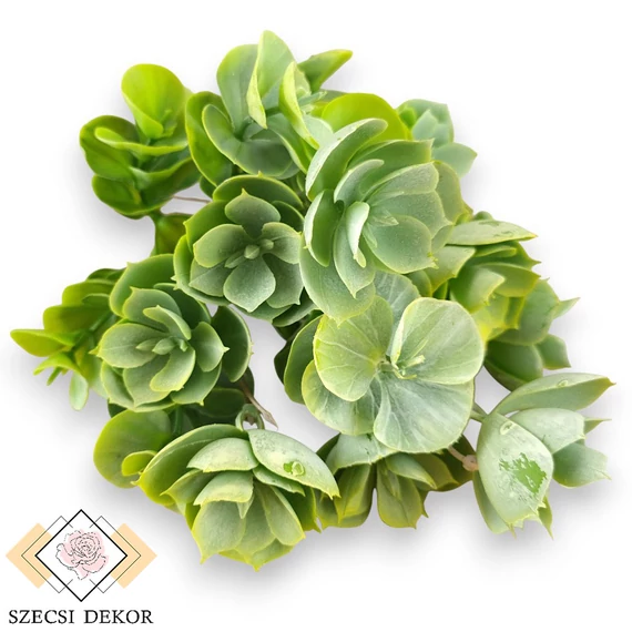 Mű zöld sedum tarnatum csokor 5 szál 31 cm - sárga szemből
