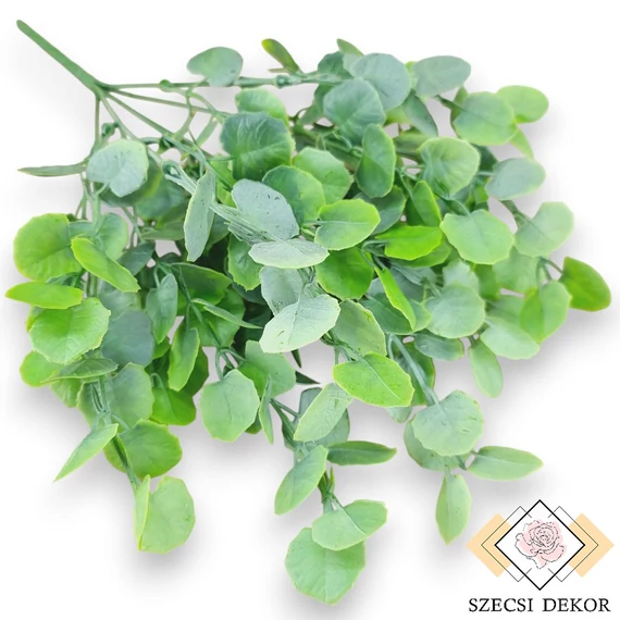 Mű zöld cissus rotundifolia csokor 7 szál 37 cm - világoszöld szemből