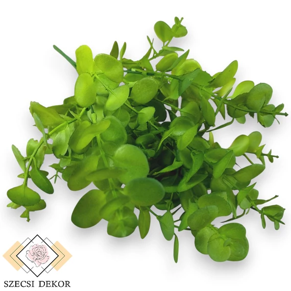 Mű zöld crassula multicava csokor 5 szál 38 cm - zöld szemből