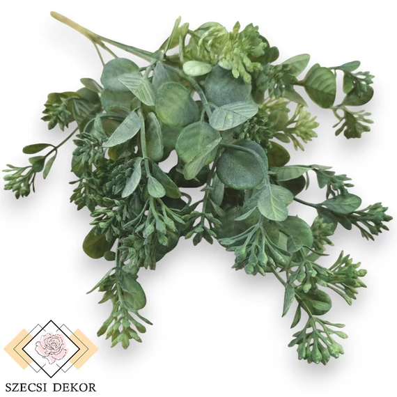 Mű zöld kalanchoe hildebrandtii csokor 5 szál 39 cm - sötétzöld szemből