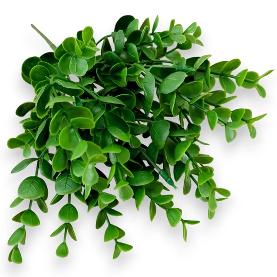 Mű zöld carissa macrocarpa csokor 5 szál 32 cm - zöld szemből