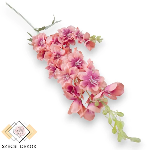 Mű sarkantyúfű szál selyem 85 cm - pink szemből