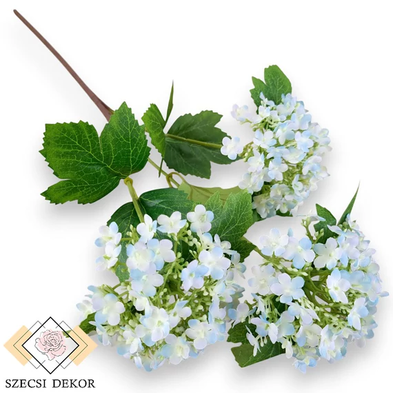 Mű kányabangita ág selyem 69 cm - világoskék ferde