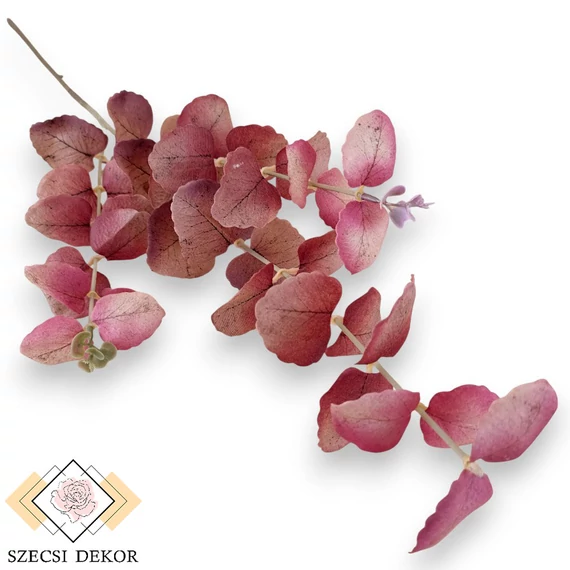 Mű eucalyptus cinerea szál selyem 74 cm - lila szemből