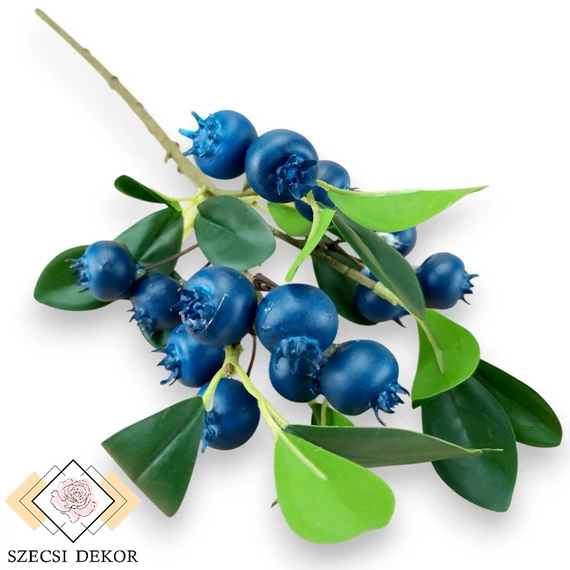 Mű murtilla ág hungarocell 48 cm - kék szemből
