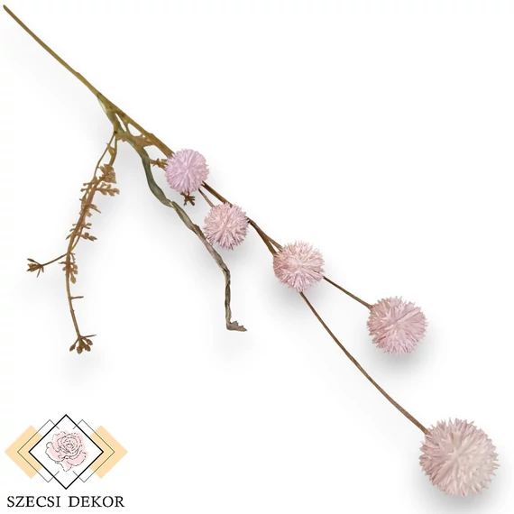 Mű zöld bíbor kasvirág szál 71 cm - halványlila szemből