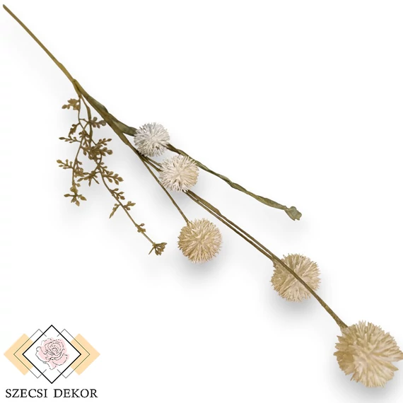 Mű zöld bíbor kasvirág szál 71 cm - zöld szemből