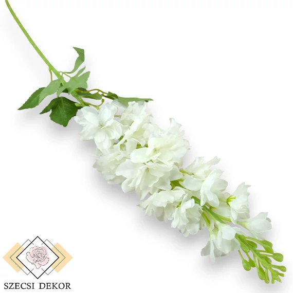 Mű kerti szarkaláb szál selyem 80 cm - törtfehér szemből