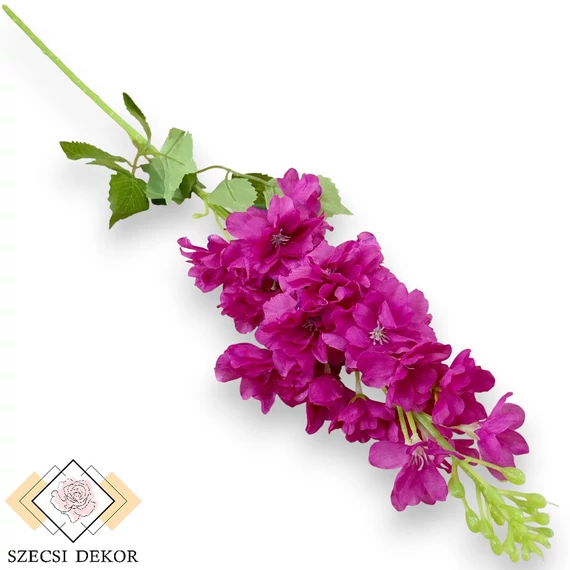 Mű kerti szarkaláb szál selyem 80 cm - magenta szemből