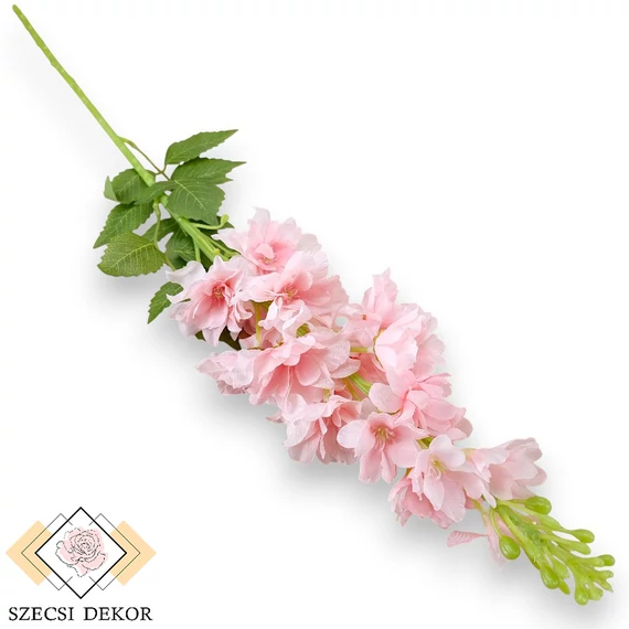 Mű kerti szarkaláb szál selyem 80 cm - rózsaszín szemből