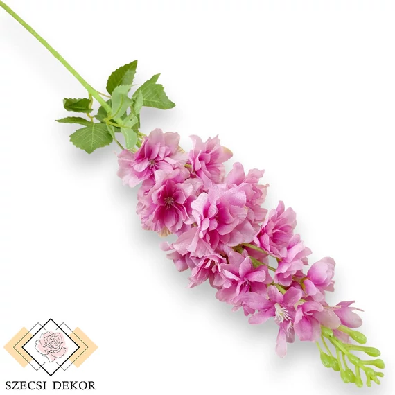 Mű kerti szarkaláb szál selyem 80 cm - erikaviola szemből