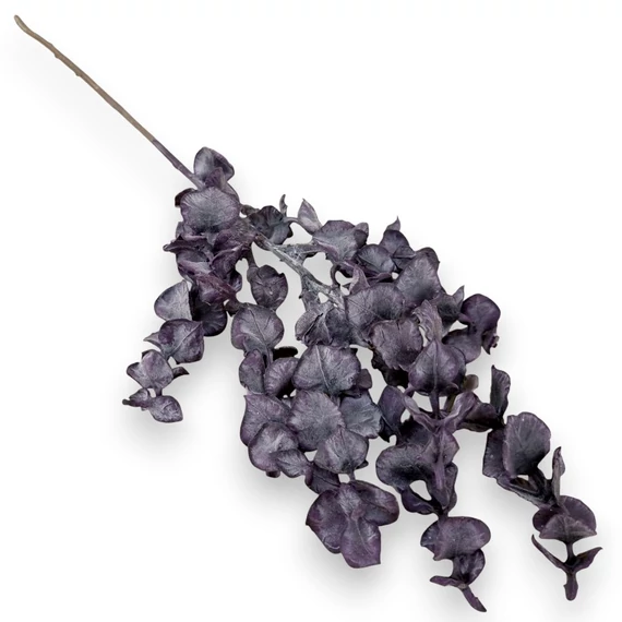 Mű ráncos törpebors szál szárított gumis 45 cm - sötétlila szemből