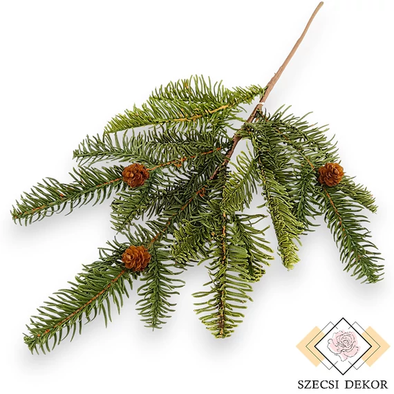 Mű kínai mamutfenyő ág gumi 46 cm - zöld szemből