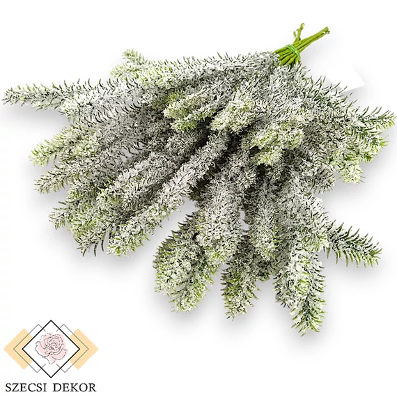 Mű zöld szitka luc köteg 12 szál 30 cm - havas szemből