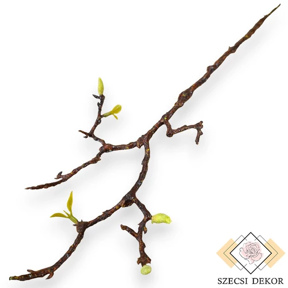 Mű tavaszi ág 5 fejhez 61 cm - sötétbarna ferde