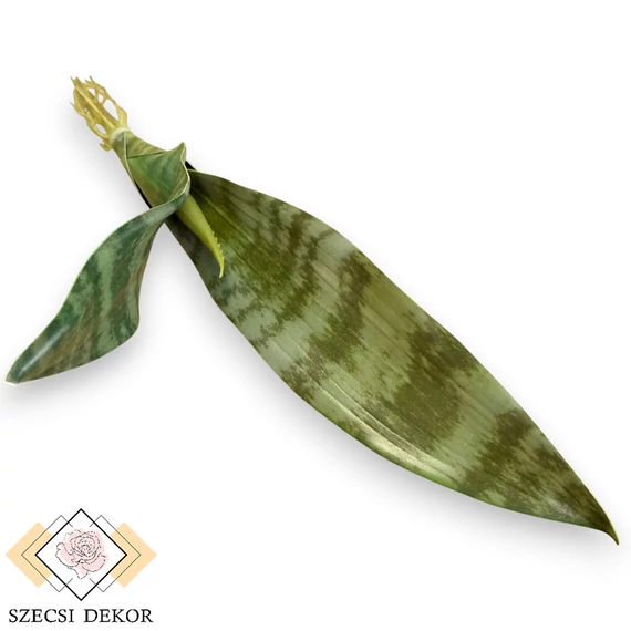 Mű sansevieria levél bevonatos 41 cm - sötét szemből