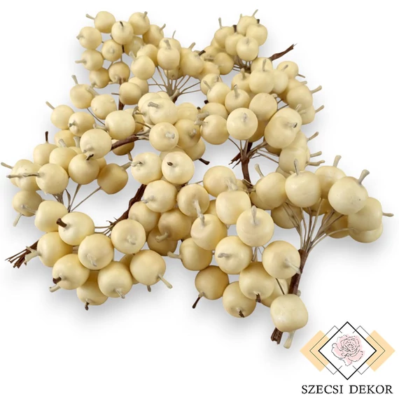 Mű alma csomag 12 db 8 cm - krém mind