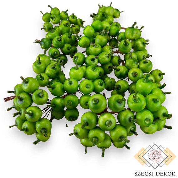 Mű alma csomag 12 db 8 cm - zöld mind