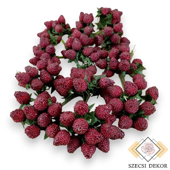 Mű szeder csomag 12 db 11 cm - bordó mind