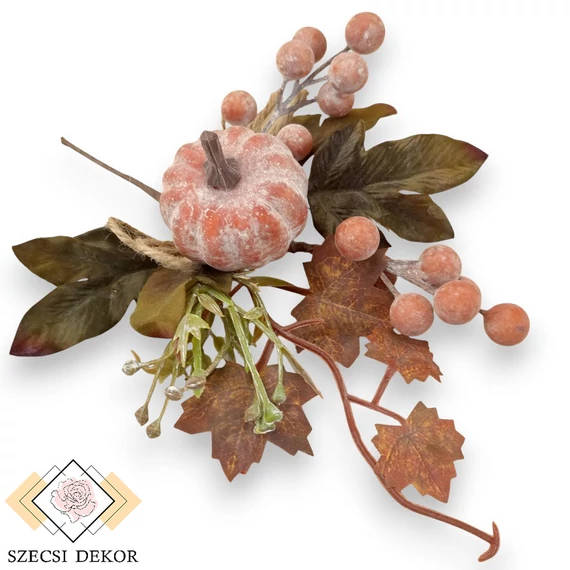 Mű őszi vegyes pikk tökkel 27 cm - narancs szemből