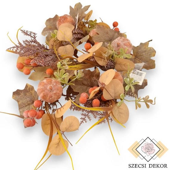 Mű őszi vegyes csomag mű zöldekkel 6 db 29 cm - sötétnarancs összes