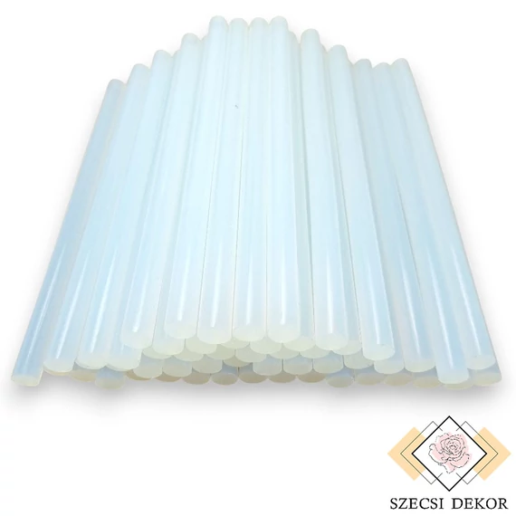 Ragasztópisztoly betét csomag 1 kg 20 cm - átlátszó ferde