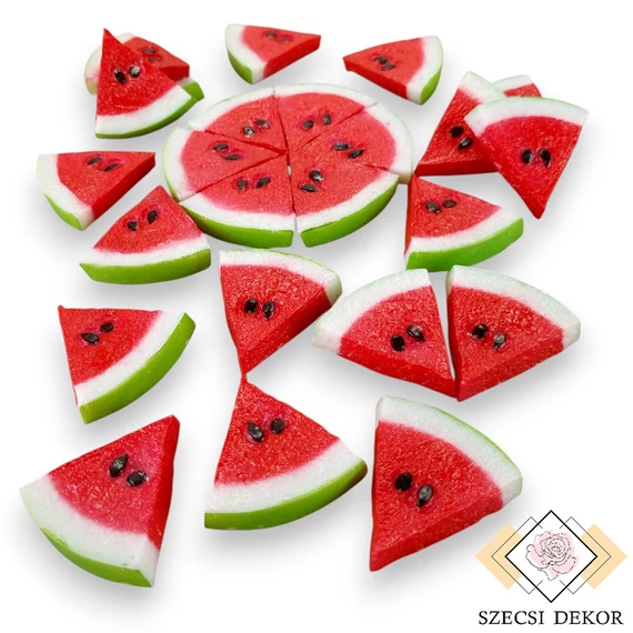 Mű dinnye cikk csomag 25 db gumi 5 cm - piros összes